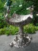 Silver - Plated Bronze Mythological Cherub/griffin/gargoyle/satyr/serpent Tazza Metalware photo 8