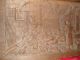 Wooden Relief Carving Farm Scene Signed August Louis Chapon Carved Figures photo 5
