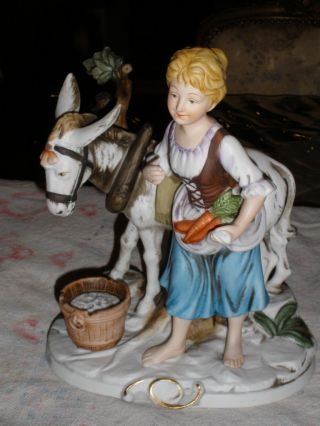 Antique Bisque Porcelain Figurine photo