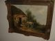 Large Old Oil Painting,  { Horses By There Barn,  Is Signed,  Frame} Antique Other photo 1