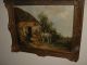 Large Old Oil Painting,  { Horses By There Barn,  Is Signed,  Frame} Antique Other photo 3