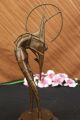 Marina Mid Century Modern Surrealist Bronze Abstract Sculpture Figurine Metalware photo 11
