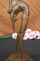 Marina Mid Century Modern Surrealist Bronze Abstract Sculpture Figurine Metalware photo 6