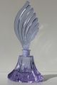 Happy Spring - Very Big Light Violet Perfume Bottle,  True Art Deco Czechoslovakia Perfume Bottles photo 9