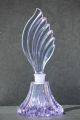 Happy Spring - Very Big Light Violet Perfume Bottle,  True Art Deco Czechoslovakia Perfume Bottles photo 3