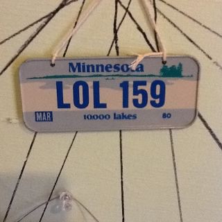 Vintage 1980 Minnesota Bicycle License Plate Lol 159 (cereal Toy) Bike Plate photo