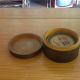 Great Vintage Hand Carved In Japan Set Of 5 Coasters And Holder Other photo 2