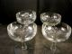 Set Of 4 20th C Engraved Champagne Or Desert Glasses Stemware photo 2