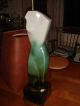 Ceramic Art Lamp Ca.  1950 With Parchment Shade Lamps photo 1