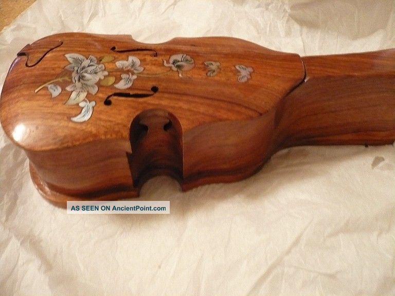 Rosewood Trinket Puzzle Box Violin Cello Mother Of Pearl Jewel Jewelry Must C Boxes photo