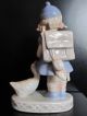 Pottery Statue Girl With A Goose Figurines photo 1