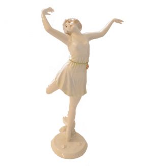 Rosenthal By D.  Charol Art Deco Dancing Female Figurine - Made In Germany - 1921 - 26 photo