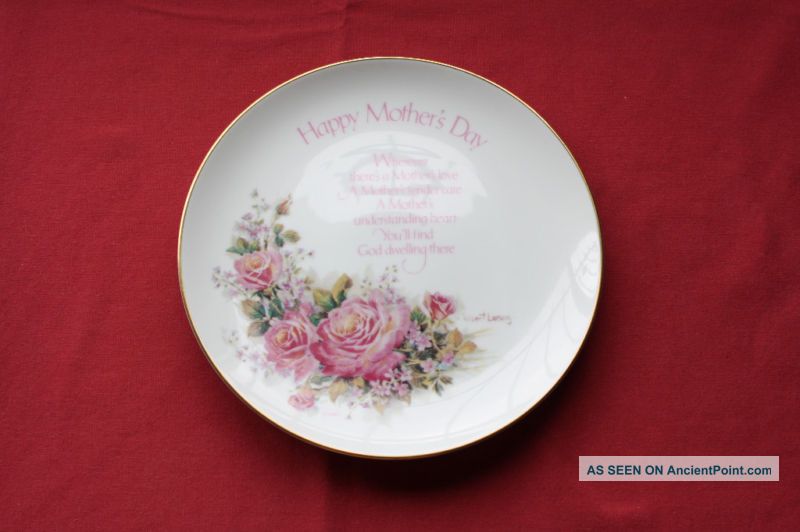 Robert Laessig Happy Mother ' S Day 1976 Porcelain Plate Plates & Chargers photo