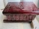 Romania ' S Wooden Jewelry Box Handcrafted Natural Wood Polish Red Keepsake Chest Boxes photo 4