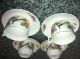 Vintage Antique Tea Cup & Saucer Set 4 Made In O.  G.  Germany Peacocks Flowers Cups & Saucers photo 1