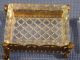 A Late Gilt Metal Mounted Cut Glass Dressing Table Box And Cover Boxes photo 1