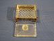A Late Gilt Metal Mounted Cut Glass Dressing Table Box And Cover Boxes photo 3