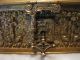 Antique Jewelry Casket Box - Cherubs - Lock & Key Metalware photo 4