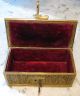 Antique Jewelry Casket Box - Cherubs - Lock & Key Metalware photo 7