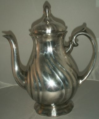 Silver Lusterwear/ Lustrewear Tea Pot photo