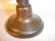 Antique French Wrought Iron & Wood Spiral Candlestick N°13 Primitives photo 4