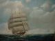 Very Old Oil Painting,  { Sailboat On The Open Sea,  Is Signed,  Frame} Antique Other photo 2