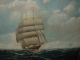 Very Old Oil Painting,  { Sailboat On The Open Sea,  Is Signed,  Frame} Antique Other photo 4