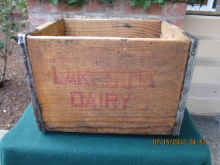 Old Milk Wood Crate/box With 