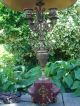 Perfect Pair Neo - Classical Bronze Urn/candelabra Converted Lamps Marble Base Lamps photo 6