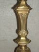 Antique Peer Of Candlesticks In Brass Late 19th Metalware photo 1