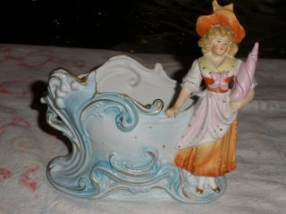 Antique Bisque Porcelain Figurine photo