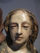, Rare Wooden Statue Of Anne And Maria Carved Figures photo 3