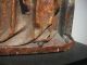, Rare Wooden Statue Of Anne And Maria Carved Figures photo 7
