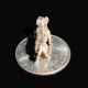 Cold Painted Bronze Micro Miniature English Bulldog Canine Dog Figurine C1890 Metalware photo 2