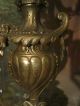 Xlg Pr Antique French Victorian Bronze Candelabras Metalware photo 3