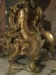 Xlg Pr Antique French Victorian Bronze Candelabras Metalware photo 5