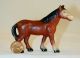 Old Cast Iron Paperweight Brown Horse Figurine Hubley - 2 Metalware photo 1