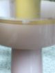 Antique Huge Pink Opaline Lamp Rare Beauty Gold Gilt Trimming 3 Sections 37.  5h Lamps photo 5