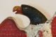 Cast Iron Painted Snow Bird Eagle Figure D D Iron Art Metalware photo 2