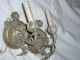 Pair Vintage Italian Tole Sconces Roses Flowers Painted Gilded Chic Chippy Light Toleware photo 2