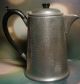Civic Pewter 3137 Made In England Coffee Pot Vintage Black Bakelite Handle Clean Metalware photo 2