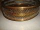 V.  Fine Antique Early 19th C Brass Cake Or Kitchen Basket Metalware photo 1