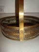 V.  Fine Antique Early 19th C Brass Cake Or Kitchen Basket Metalware photo 5
