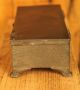 Antique English Pewter And Wood Cigarette Box Metalware photo 1