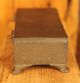Antique English Pewter And Wood Cigarette Box Metalware photo 5