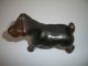 Antique Metalware Dog Figurine Bronze Terrier Statue Copper Finish Kerry Blue Metalware photo 5