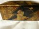 Antique French Chinoiserie Papier Paper Mache Box Boxes photo 1