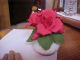 Capodimonte Red Roses With Green Leaves Capodimonte N Figurines photo 2