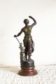 Charles Ruchot Signed Statue (1880 - 1915) Metalware photo 1