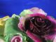 English Denton Porcelain Decorative Floral Pedestal Figurines photo 6